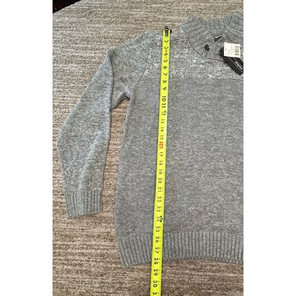 NWT Method Gray Heather Mens Pullover Cowl Sweater Size XL - Picture 5 of 8